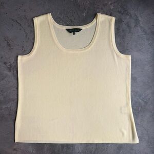Ming Wang Vintage Sleeveless Knit Top Size Petite Medium